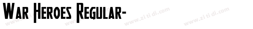 War Heroes Regular字体转换